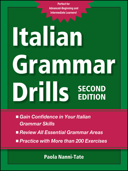 Title details for Italian Grammar Drills by Paola Nanni-Tate - Wait list
